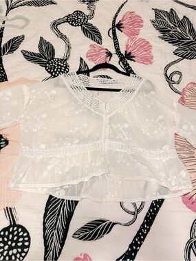 Free People Lace Blouse